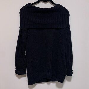 Black off the shoulder sweater